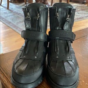 Polo Ralph Lauren black men’s boots size 8.5